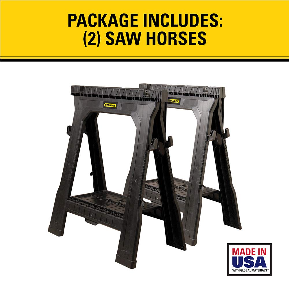 Stanley 060864R Folding Sawhorse Twin Pack - Image 3