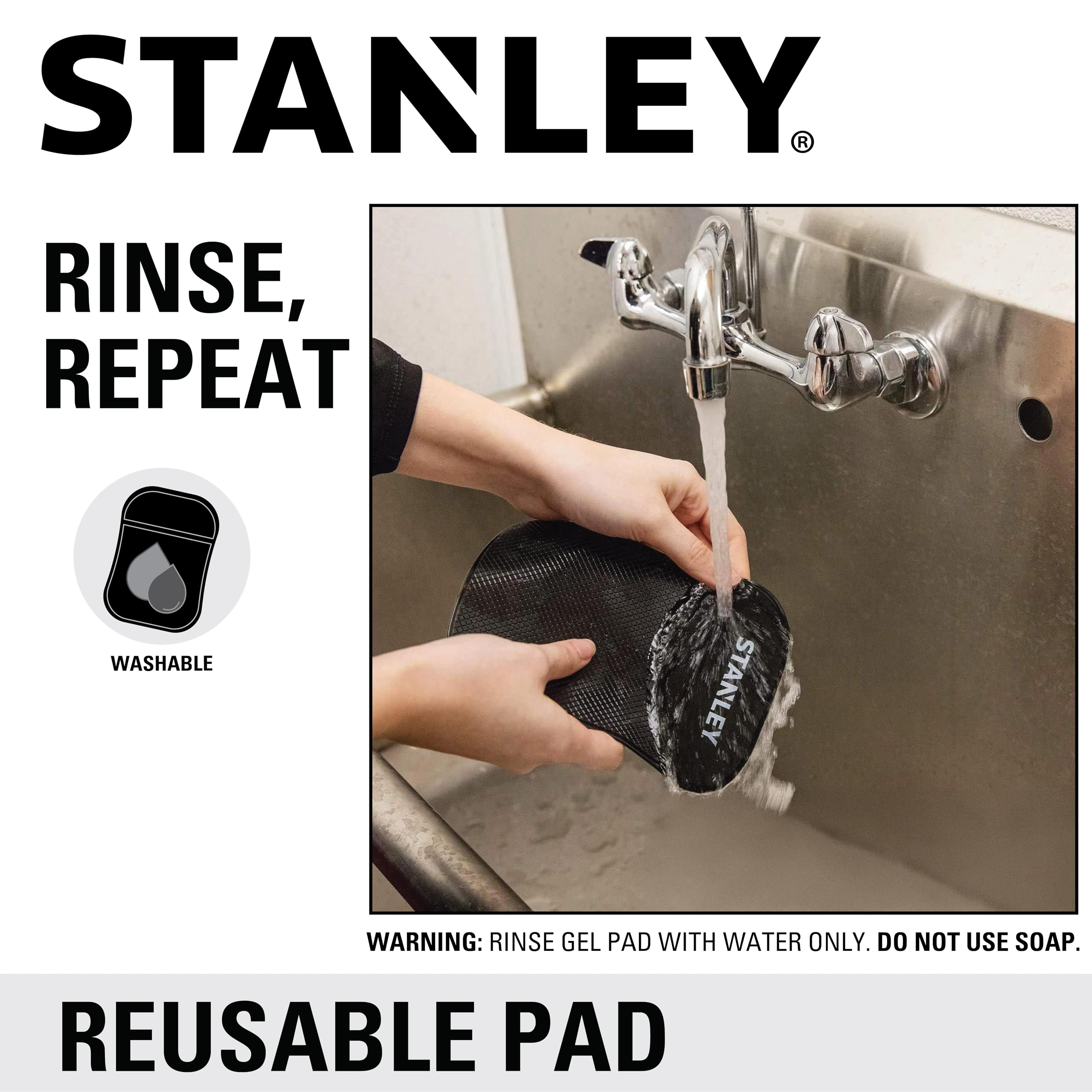 STANLEY S4005 3.5" x 5.75" Extra-Strong Anti-Slip Grip Dashboard Gel Pad for Cell Phone, Tablet, GPS, Keys or Sunglasses - Image 5