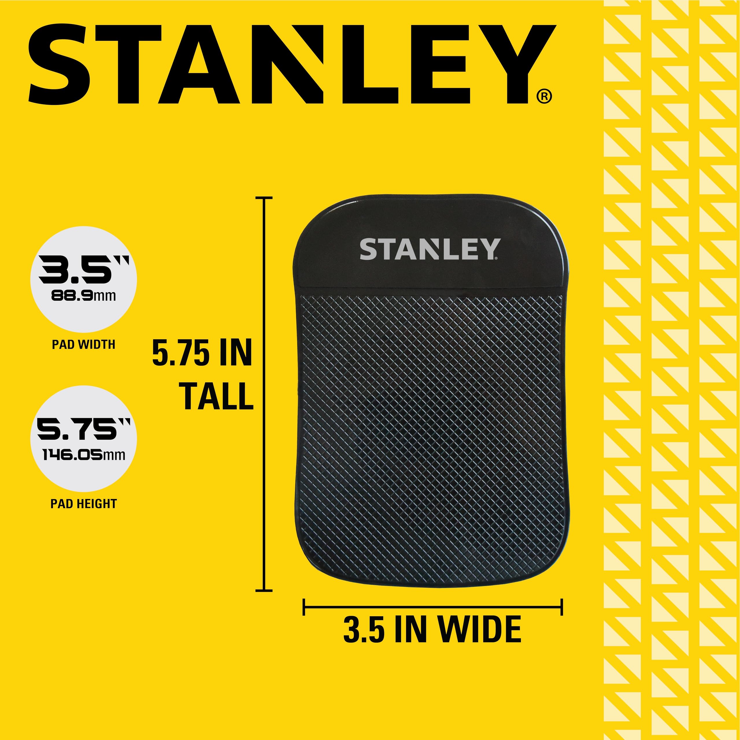 STANLEY S4005 3.5" x 5.75" Extra-Strong Anti-Slip Grip Dashboard Gel Pad for Cell Phone, Tablet, GPS, Keys or Sunglasses - Image 6