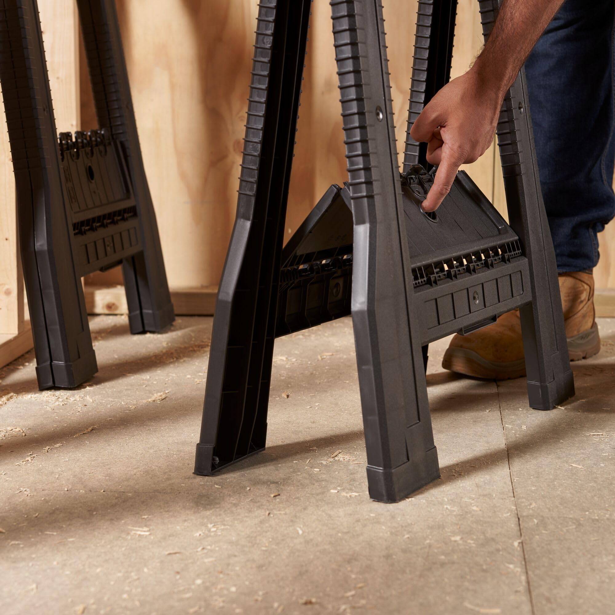Stanley STST60952 Jr Folding Sawhorse Twin Pack - Image 6